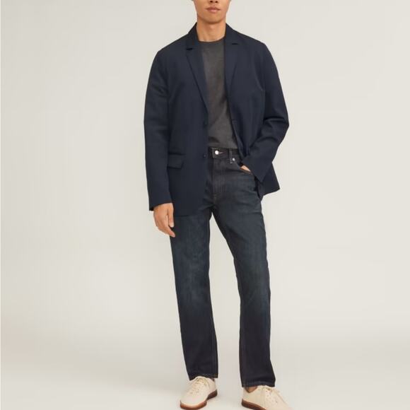 Everlane the performance chino blazer in deep navy medium men’s - Picture 1 of 10